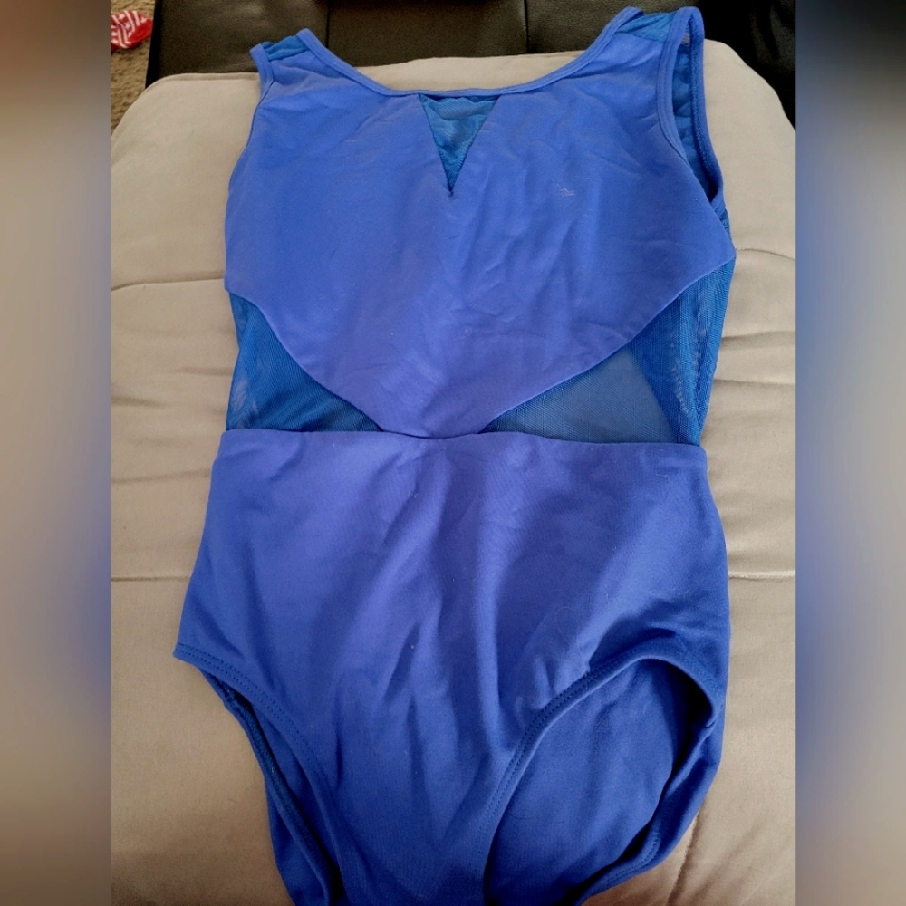 Bright blue leotard unknown brand